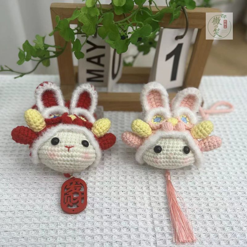 醒狮兔钩针材料包手工DIY