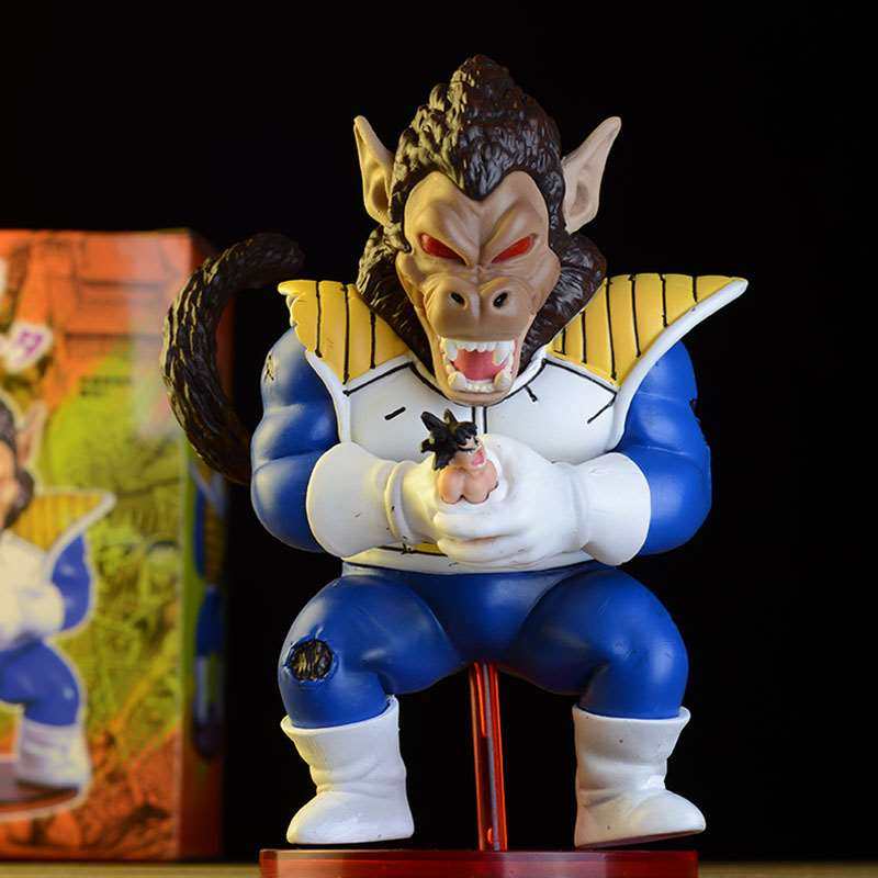 七龙珠z贝吉塔大猿大猩猩gk手握悟空q版wcf盒装手办模型摆件机箱