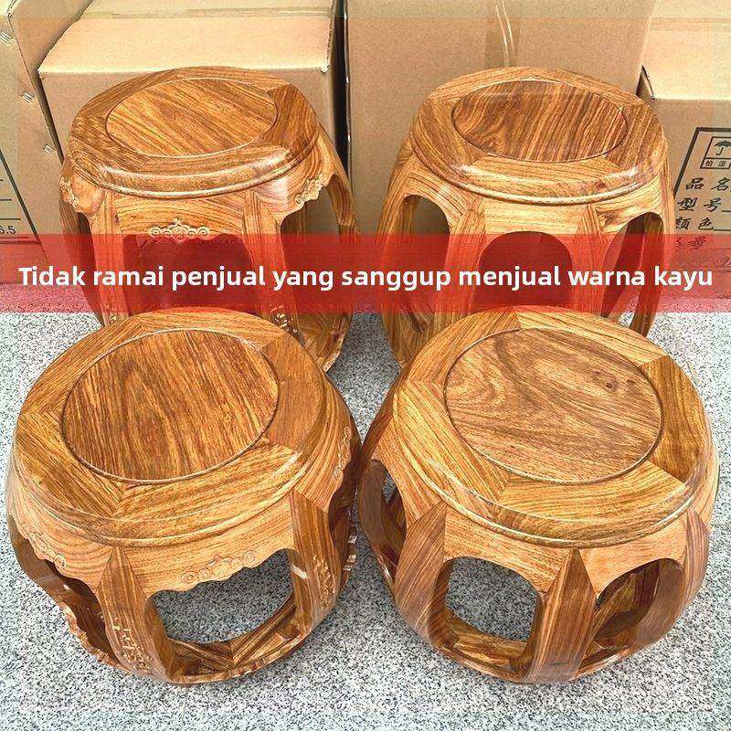 红木鼓凳实木圆凳小矮凳花梨木古筝凳鸡翅木换鞋凳穿鞋木凳子,住宅家具,矮凳,淘宝优惠券,粉丝福利购,淘宝优惠卷