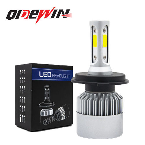 跨境S2汽车led大灯 h4远近光一体车灯改装h119006h7汽车大灯配件