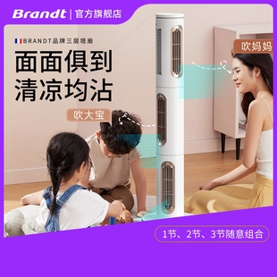 轻音落地台式 Brandt白朗塔扇无叶风扇家用静音扇循环扇立式 电风