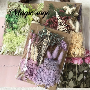 永生花diyA款 饰品 干花材料相框团扇浮游瓶花材幼儿园武汉真花装