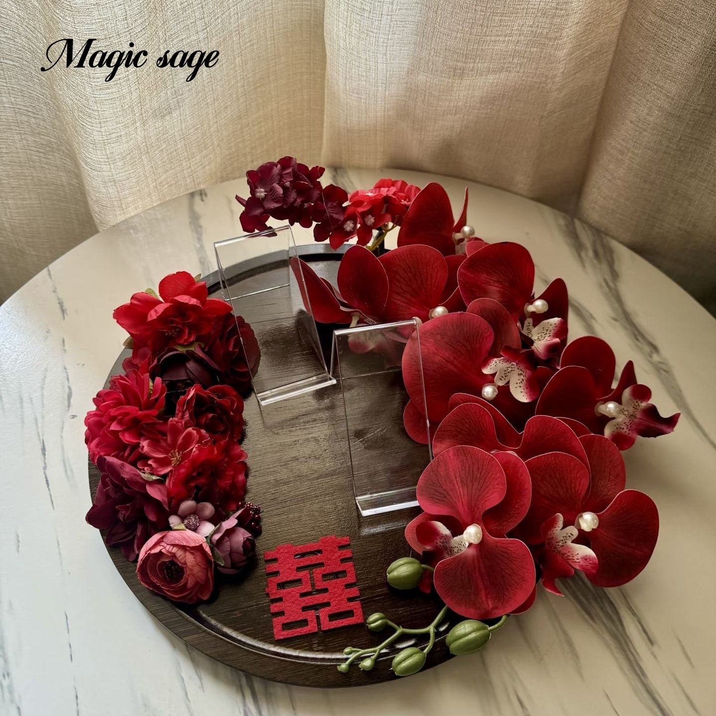 高级小红薯颜值备婚礼物鞋托盘