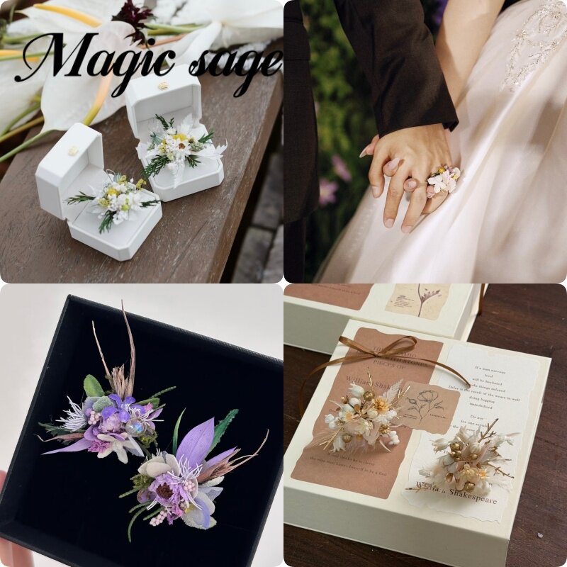 永生花戒指DIY材料包精致高定图片