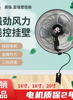 赢强盈强壁扇电风扇挂墙工业扇铁