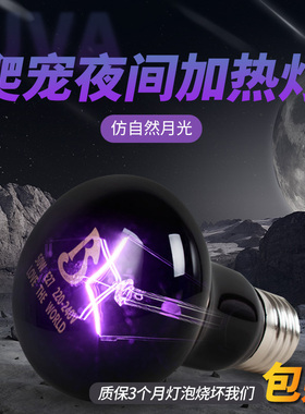 乌龟蜥蜴夜灯加热灯芦丁鸡爬虫夜光灯取暖缸保温灯刺猬爬宠加温灯