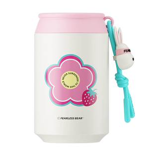 不畏熊可乐保温杯缤纷系列316陶瓷内胆随行杯女生咖啡杯吸管水杯