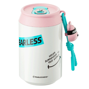 【蜜蜂惊喜社】陶瓷保温杯可乐吸管水杯女生高颜值陶瓷内胆水杯子