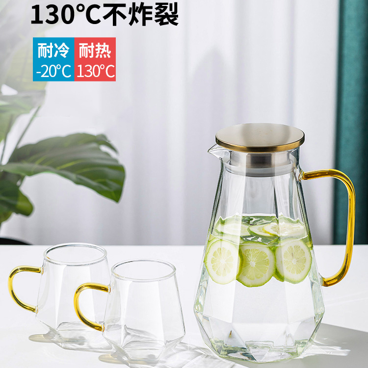 大容量耐高温夏季冷水壶玻璃轻奢