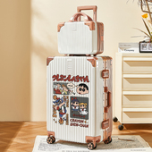 行李箱女2025新款 箱铝框拉杆箱耐用旅行箱男28寸 卡通可爱学生密码