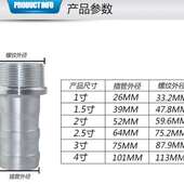 宝塔接头外螺纹快速接头1.5寸2寸3寸4寸铝合金外丝插管接头 包邮