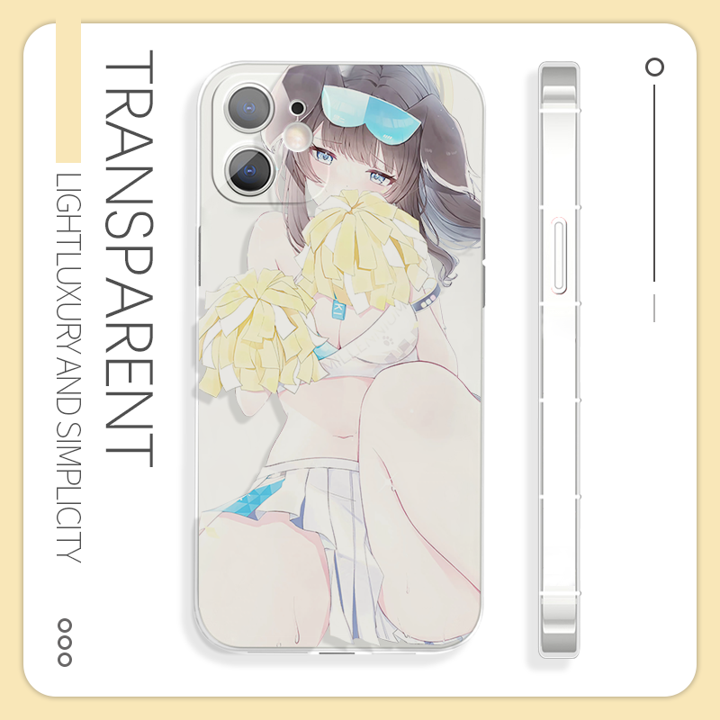 碧蓝档案性感应援团响少女心苹果15手机壳二次元适用于14pro小米14oppoa59红米k60荣耀90iQOO12华为mate60pro