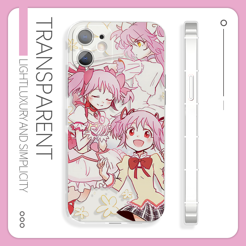 趣味创意欢乐小圆二次元萝莉女苹果12手机壳适用于14pro小米12OPPOa59s红米K60荣耀70软iQOO13华为p40一加10P