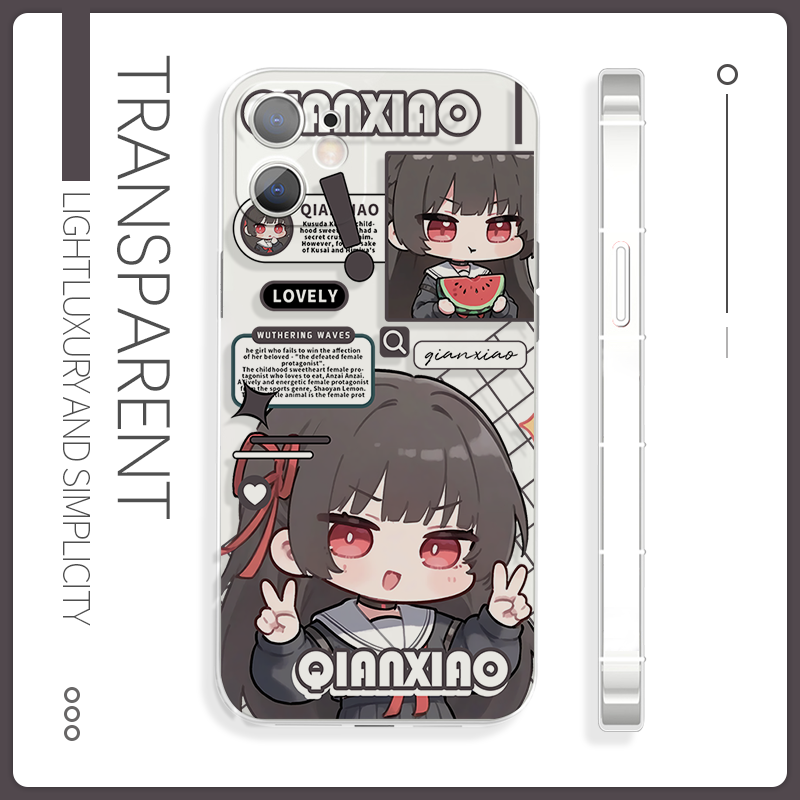 创意日系鸣潮千咲苹果17pro手机壳红米k90硅胶16二次元oppo硅胶vivoy77适配x魅族22华为iQOOz10荣耀200小米15