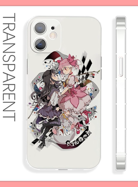 魔法美少女小圆圆与焰的羁绊苹果16手机壳适用于15pro小米11OPPOA72红米K70e荣耀90软iQOO12华为p40一加ace3v