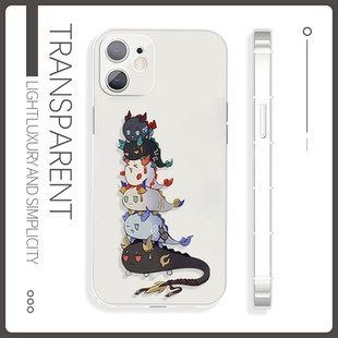 明日方舟龙泡泡苹果16手机壳xs卡通硅胶小米15pro二次元vivos20适用于iQOOneo10魅族21一加13oppok11x红米k80