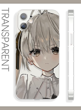 缘之空认真可爱的穹妹甜美感苹果16手机壳二次元适用于15pro小米14OPPOa97红米k60荣耀90iQOO12华为mate60pro