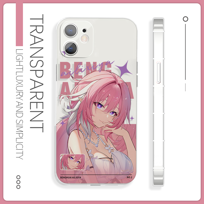 爱莉希雅苹果17pro手机壳红米k90二次元小米15硅胶16oppoa58x硅胶适配魅族22华为p80iQOOz10turbo荣耀500一加