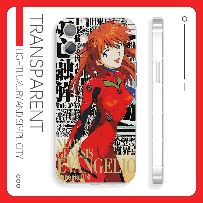 新世纪福音战士EVA惣流明日苹果14手机壳二次元适用于14pro小米12OPPOa59红米k70荣耀90iQOO14华为p30vivos14