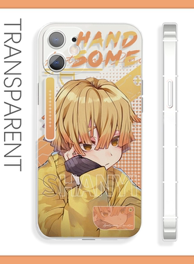 鬼灭之刃我妻善逸手机壳iQOOz10苹果16适配荣耀400二次元xr红米k80vivox200华为p70小米15pro一加ace3三星s25