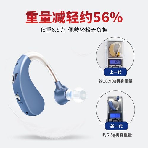 新款辅听耳机扩音助听声音放大器老人专用耳背式充电款无线降噪