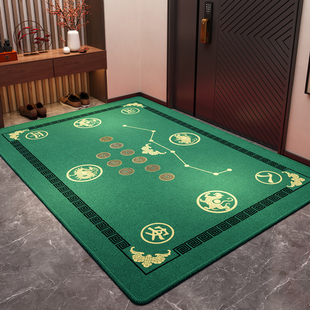 七星地垫开运风水脚垫比利时绒高档聚财入户门地垫防滑耐脏蹭土垫