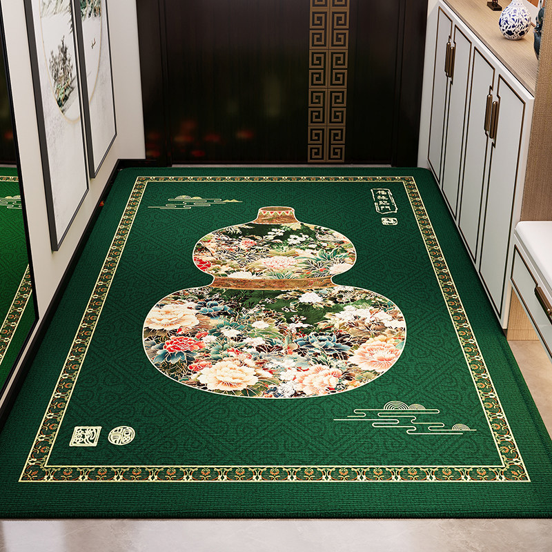 新中式入户门地垫比利时绒防滑蹭脚垫高档豪宅门口玄关大面积地毯,居家布艺,入户地垫,淘宝优惠券,粉丝福利购,淘宝优惠卷