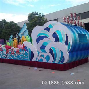 厂家制作巡游花车旅游节花车彩车特色文化节互动道具节日庆典彩船
