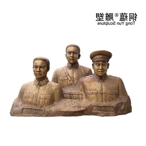 定制真人肖像铜雕塑仿真真人半身雕像名人故人老人半身铜像定制图片