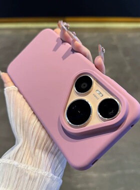 全包软糯液态硅胶适用pura80pro+mate70/x60新款majic7大孔p50不发黄nova14/13防摔400纯色女