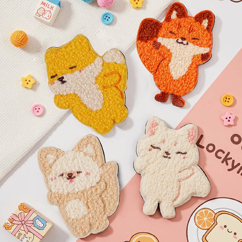 星猫文创狐狸好朋友毛绒磁性藏狐冰箱贴创意有趣个性装饰2025新款