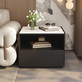 简约现代实木沙发边几客厅方形可移动边柜小户型沙发旁小桌子茶几