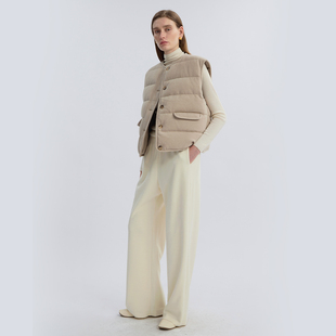 保暖无袖 LIAC 新款 2025冬季 背心外穿 ROC90白鸭绒羽绒马甲女款