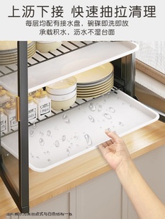 厨房台面碗柜小型家用杯子置物架碗碟收纳架碗筷收纳盒沥水碗盘架