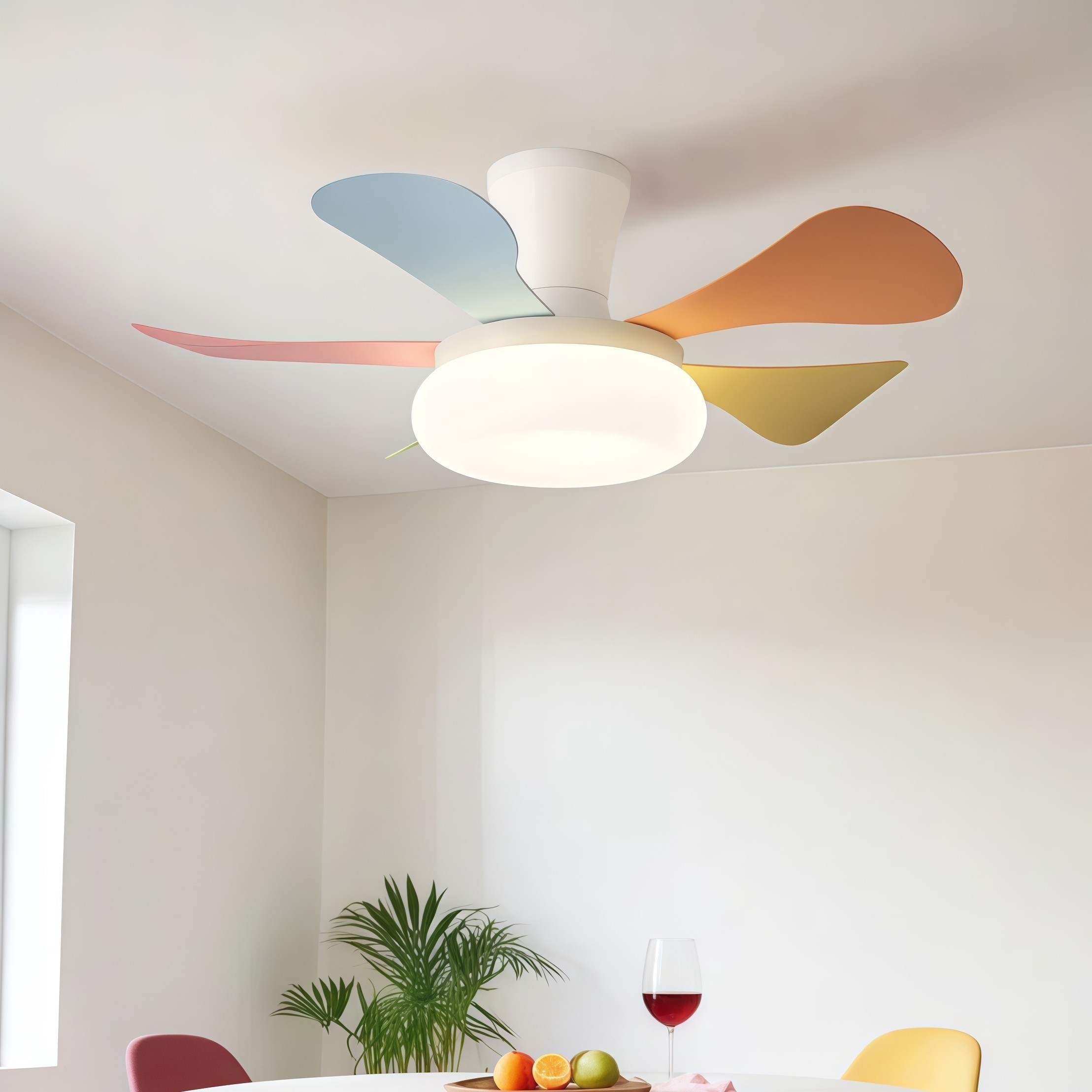 儿童房护眼风扇灯2025新款卧室吊约餐厅灯风扇一体灯扇灯奶油风简,生活电器,吊扇/隐形吊扇/装饰吊扇,淘宝优惠券,粉丝福利购,淘宝优惠卷