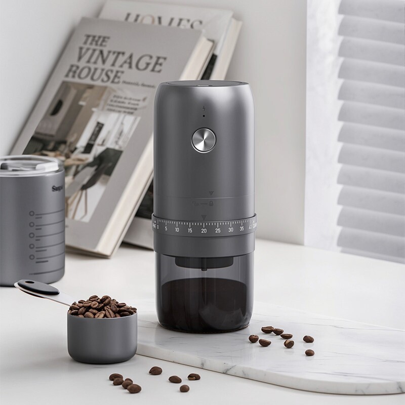 咖啡豆研磨机电动咖啡磨豆机家用粉机小型便携手摇全自动研磨器磨