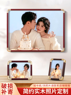 彷铜角实木相框空框加打印照片定制高级感任意尺寸冲洗相册画挂墙