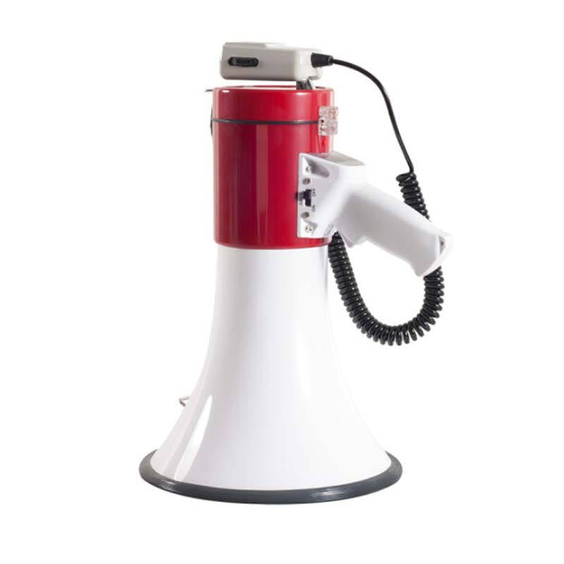 雷公王CR-89喊话器50W手持大功率喇叭扩音高音喇叭扬声器红蓝随机