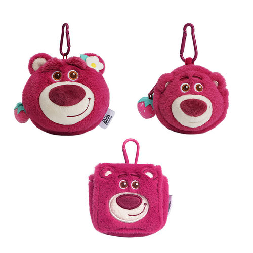 正版草莓熊零钱包毛绒公仔lotso