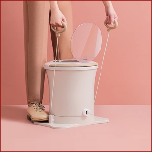 拾秒免电手动脱水机学生宿舍神器室单甩干机干衣桶拉绳脚踩小型寝