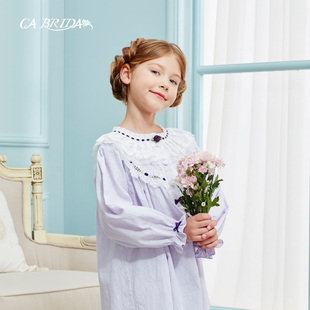 BRIDA 嘉德丽亚春秋女童提花棉布圆领CHW5B01C1 微瑕疵捡漏