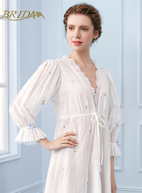 【微瑕疵捡漏】CA BRIDA法式满版刺绣小美好睡袍CIS4B201D1