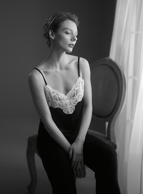 【微瑕疵捡漏】CABRIDA法式复古莫代尔吊带睡衣套装CMS4C602AB2