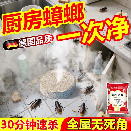 烟雾杀虫剂强力烟雾熏杀蚊片特效室内家用非无毒虫卵双杀蟑螂神器