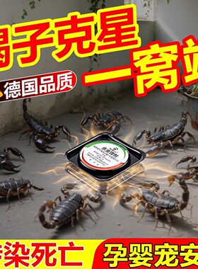 蝎子药室内家用除虫神器祛驱除强力专用药灭杀诱捕捉蝎子杀虫饵剂