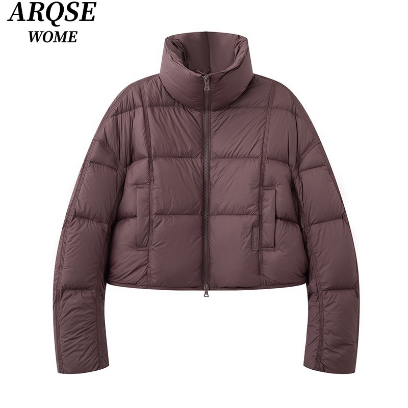 艾诺丝旺京官方旗舰店2025冬季新款短款泡芙羽绒服面包服外套4143