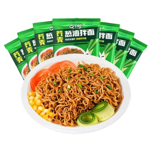 荞麦面方便面免煮无糖精减0脂肪泡面速食拌面条葱油代餐主食整箱
