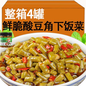 湖南特产酸豆角下饭菜腌制咸菜香辣豇豆即食开味菜泡瓶装农家自制
