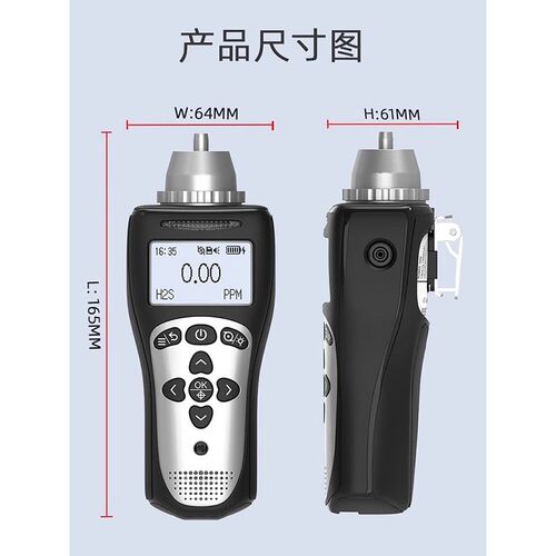 泵吸式氯化氢气体检测仪基恩思vMS104K警报器手持式HCL气体分析仪