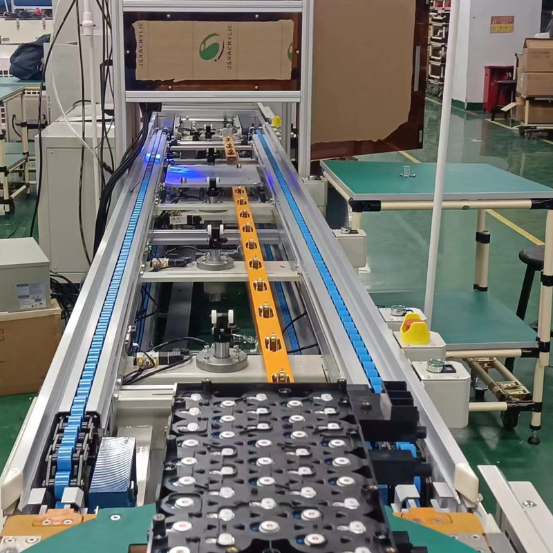 pack电池模组倍速链生产线 新能源锂电池组装配包装储能流水线厂